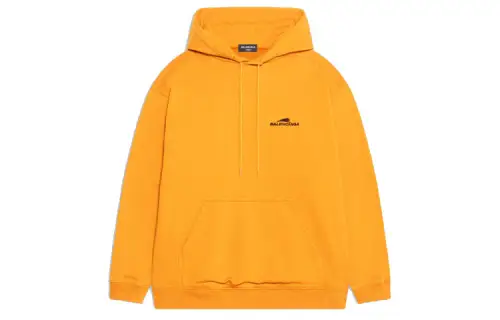 Balenciaga Sweatshirts Men's Orange Hooded Moderate Regular