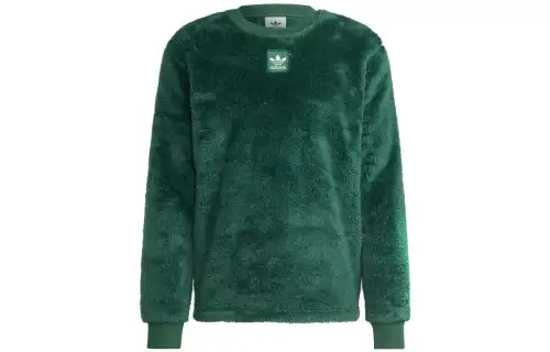 Adidas Originals Sweatshirts Men's Dark Green Crew Neck Moderate Regular