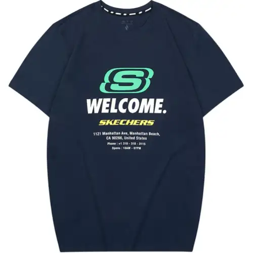 Skechers T Shirt Unisex Navy Blue