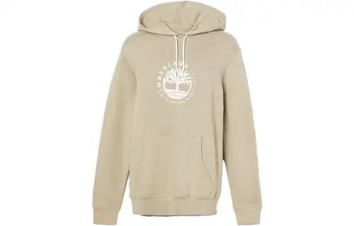 Timberland Sweatshirts Unisex Light Brown Hooded Moderate Regular