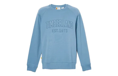 Timberland Sweatshirts Men's Blue Crew Neck Moderate Regular