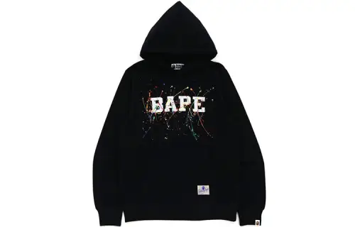 Bape Paint Splatter Pullover Hoodie