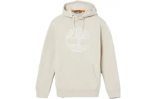 Timberland Sweatshirts Men's Taupe Hooded Moderate Regular
