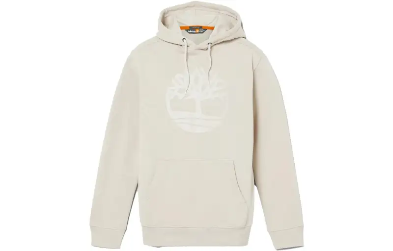 Timberland Sweatshirts Men's Taupe Hooded Moderate Regular