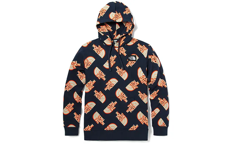THE NORTH FACE Sweatshirts Unisex Navy Blue Hooded Moderate Regular