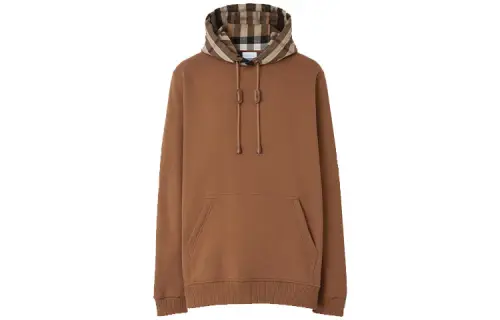 Burberry Check hood Cotton blend Hoodie