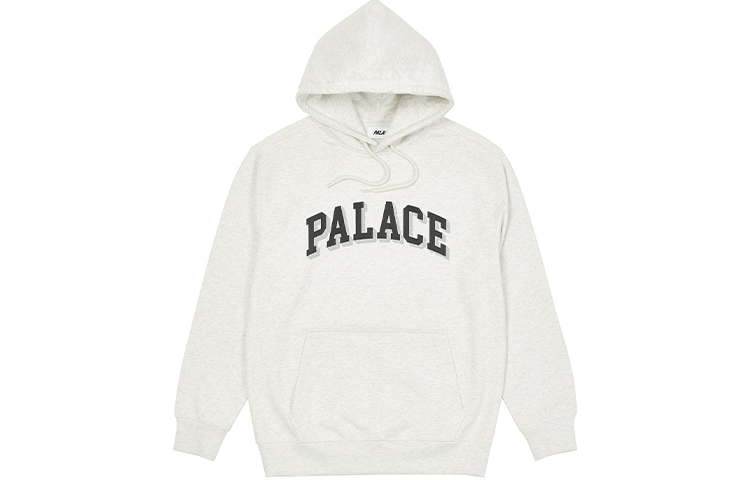 Худи Palace Puff Drop Shadow Hood Light Grey Marl (серое)