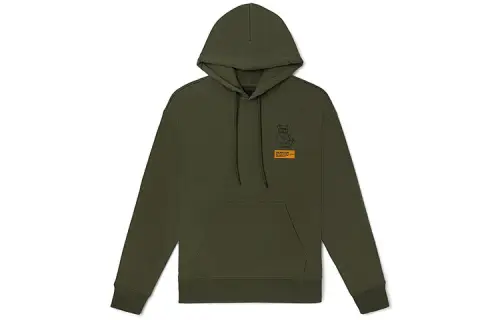 Vans Sweatshirts Unisex Green Hooded Moderate Regular
