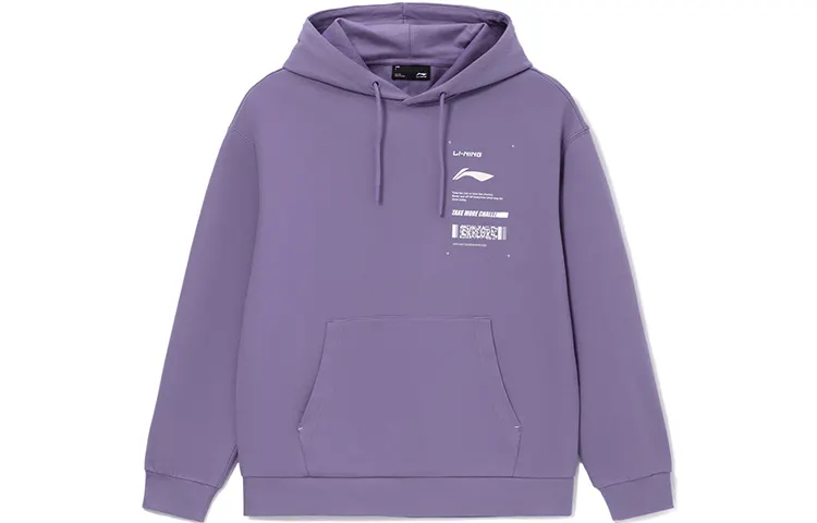 Li Ning Sports Fashion Collection Sweatshirt Unisex Purple Couple's