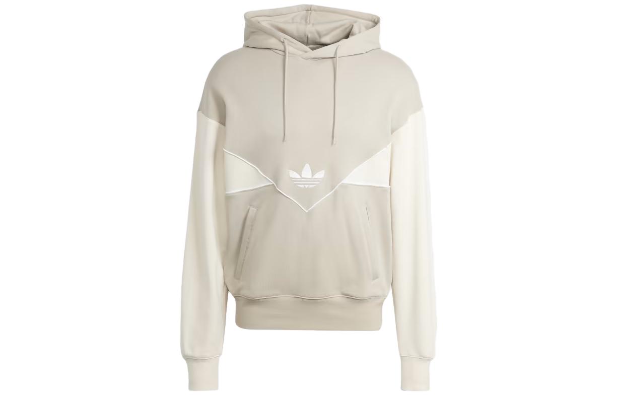 Adidas Originals Seasonal Archive Sweatshirts Men's Beige Hooded Moderate Regular