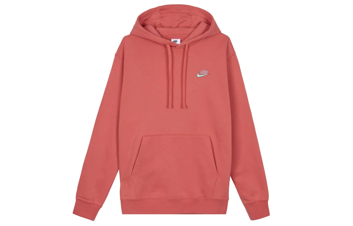 Nike Sweatshirts Men's Orange Hooded Thickened Regular