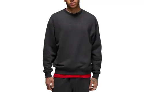 Jordan Air Sweatshirts Men's Dark Gray Crew Neck Moderate Regular