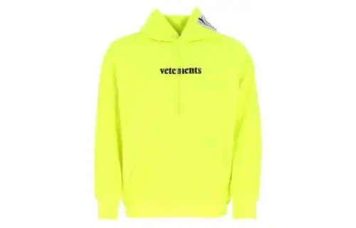 Vetements Sweatshirts Men's Green Hooded Moderate Regular