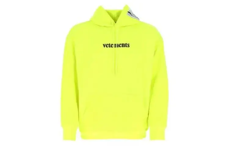 Vetements Sweatshirts Men's Green Hooded Moderate Regular