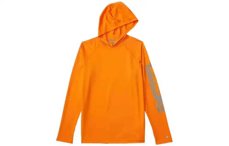 Timberland Sweatshirts Men's Orange Hooded Moderate Regular