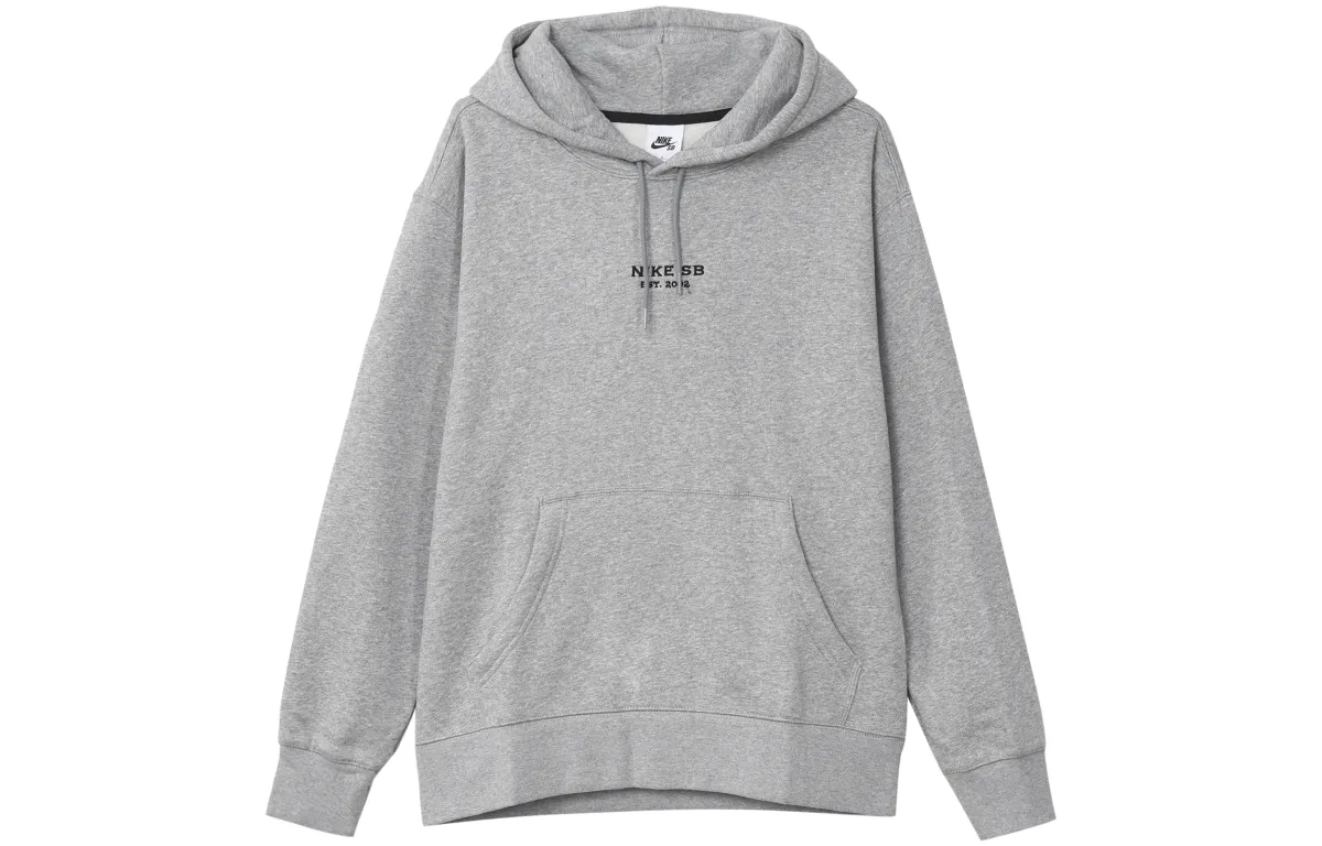 Nike Sweatshirts Men's Gray Hooded Thickened Other