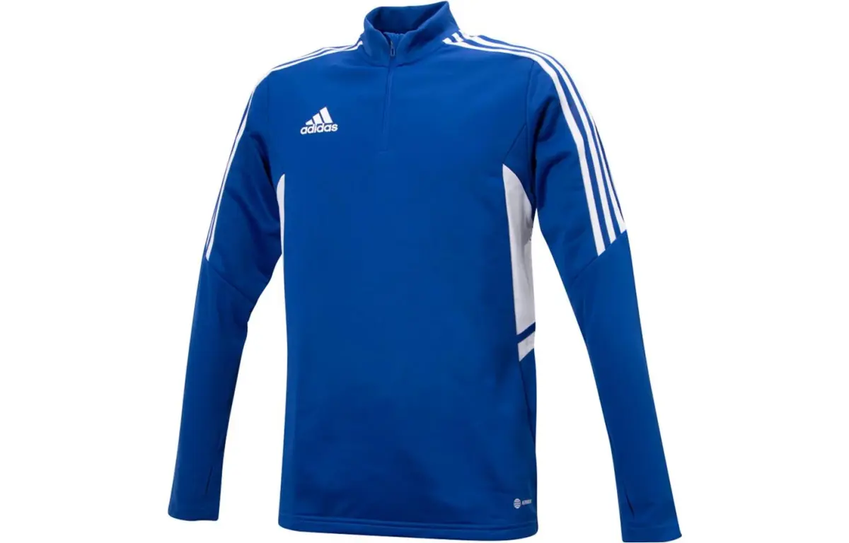 Adidas Sweatshirts Men's Blue Turtleneck Moderate Straight Fit