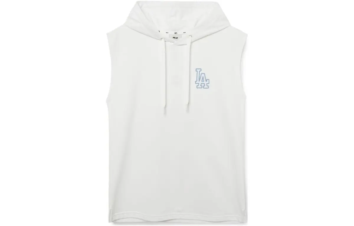 MLB Los Angeles Dodgers Sweatshirts Men's White Hooded (Non-detachable) Moderate