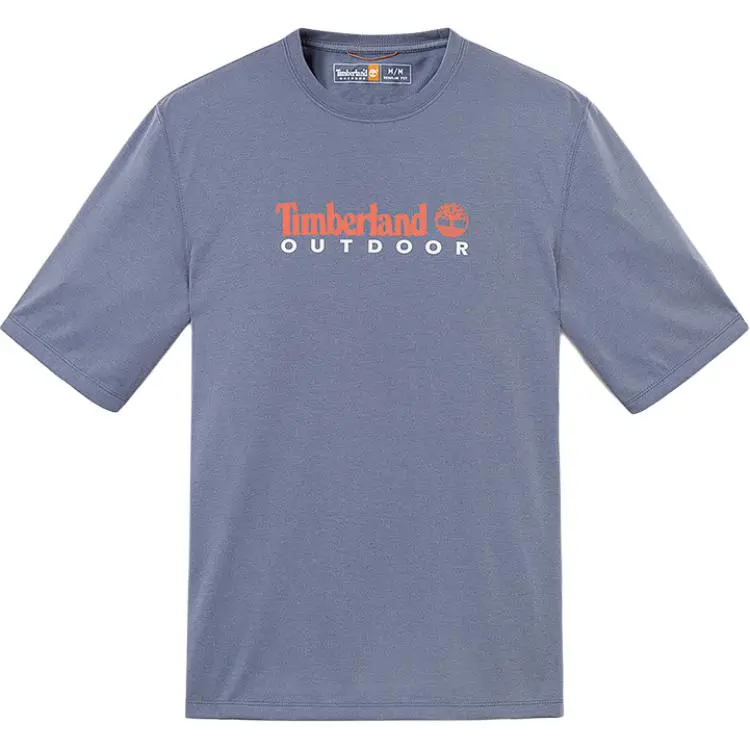 Timberland T Shirt Men's Medium Blue