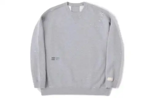 New Balance Sweatshirts Men's Light Gray Crew Neck Moderate Regular