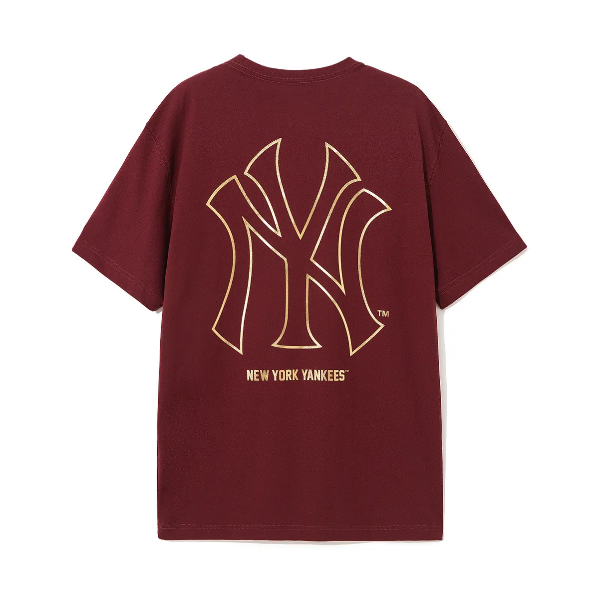 New Era T Shirt Couple, Trendy And Versatile Unisex Maroon