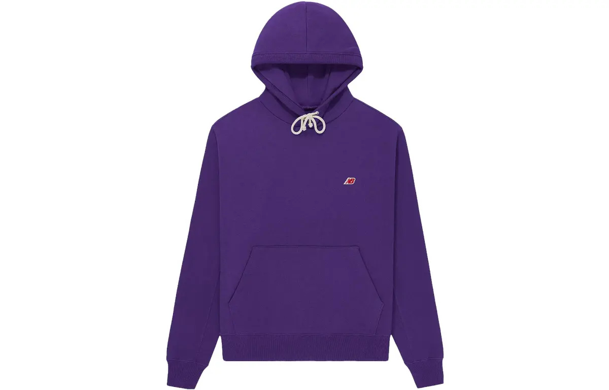 New Balance Made In USA Series Sweatshirts Unisex Purple Hooded Moderate Straight Fit