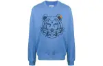 KENZO Sweatshirts Men's Blue Crew Neck Moderate Heavyweight