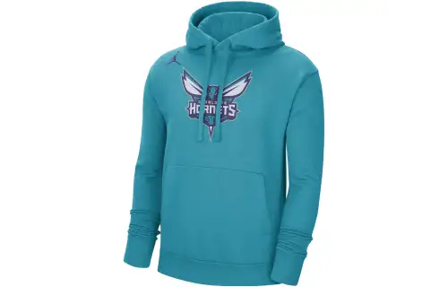 Jordan Nba Charlotte Hornets Fleece Pullover Loose Fit Hoodie