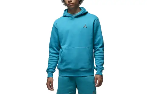 Jordan Brooklyn Fleece Sweatshirts Men's Blue Hooded Moderate Regular