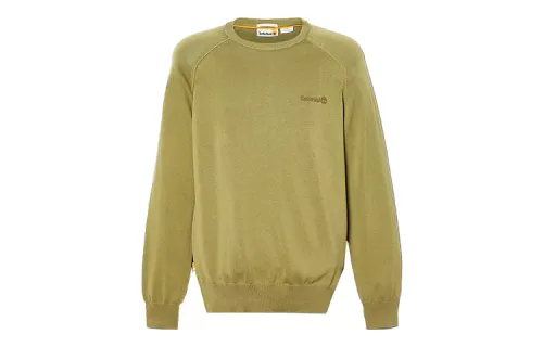 Timberland Sweatshirts Men's Green Crew Neck Moderate Regular