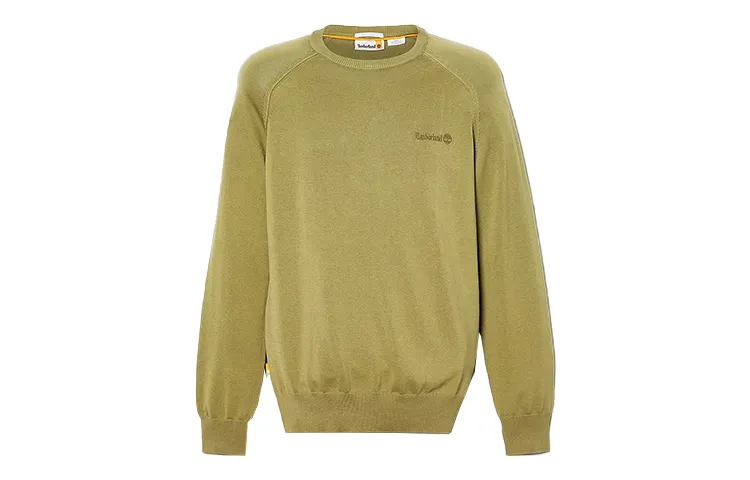 Timberland Sweatshirts Men's Green Crew Neck Moderate Regular