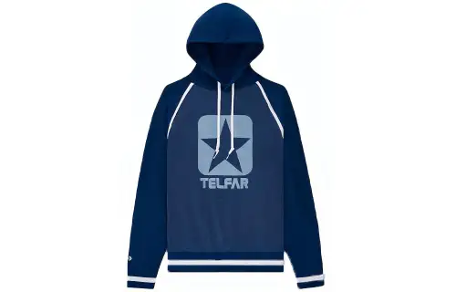 Converse TELFAR Sweatshirts Men's Blue Hooded Moderate Regular