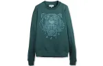 KENZO Sweatshirts Men's Green Crew Neck Moderate Heavyweight
