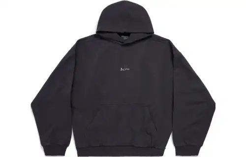 Balenciaga FW23 Sweatshirt Regular Fit Unisex Black