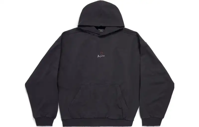 Balenciaga FW23 Sweatshirt Regular Fit Unisex Black