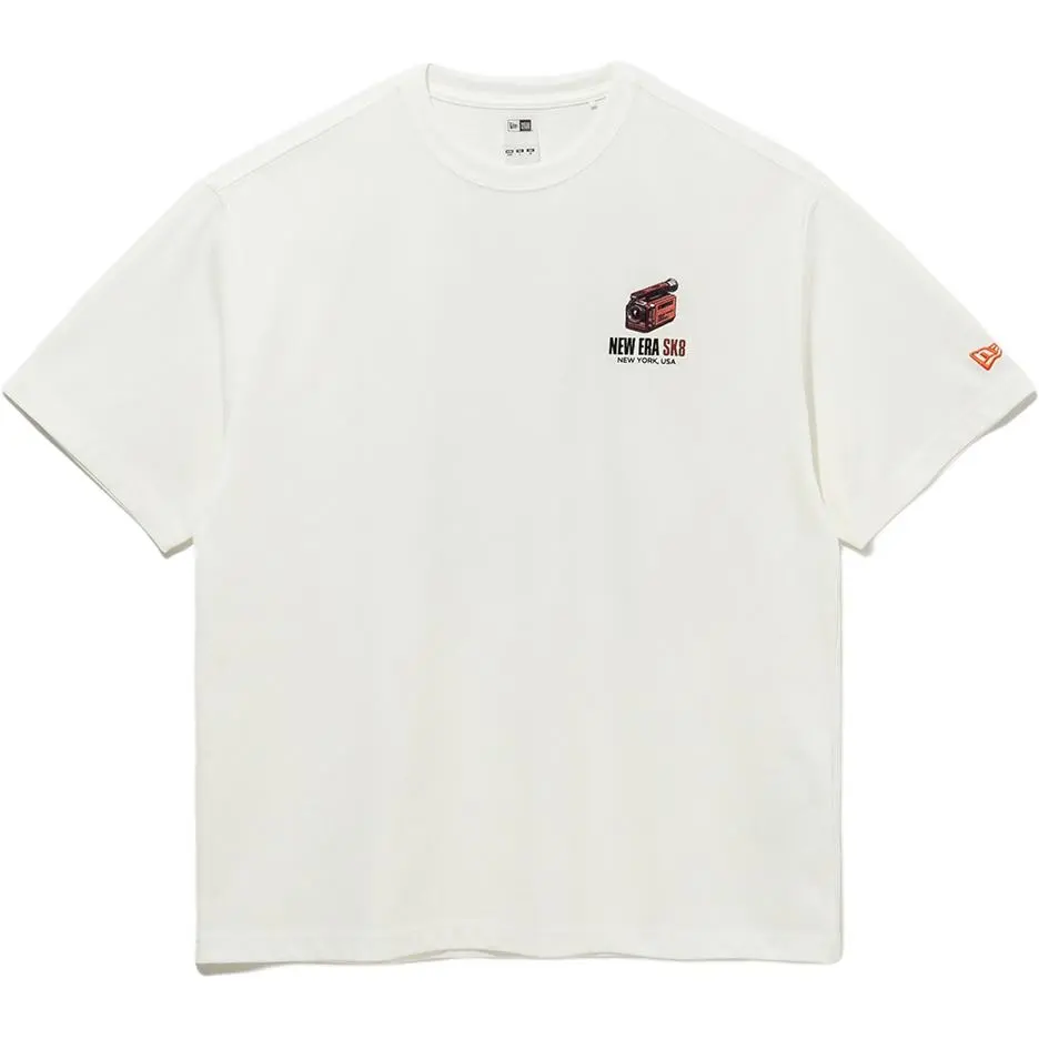 New Era T-Shirts Men's White Crew Neck