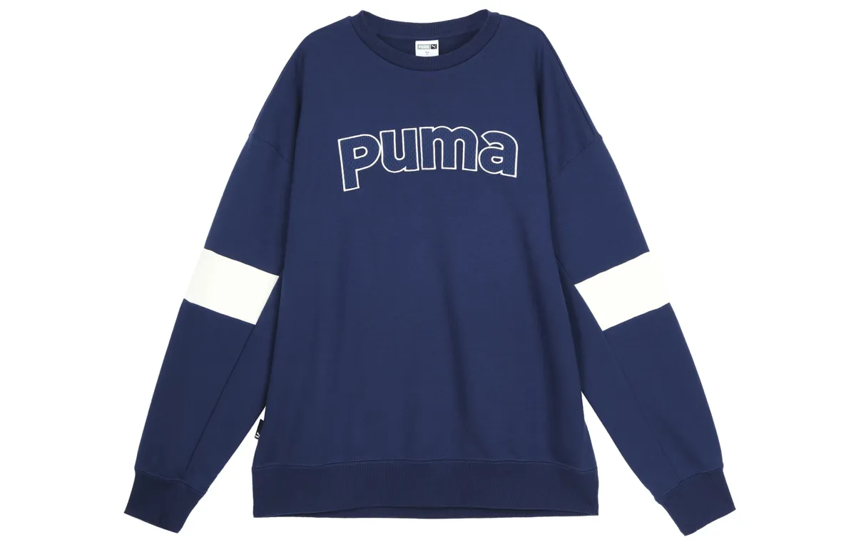 PUMA Sweatshirts Men's Blue Crew Neck Moderate Other