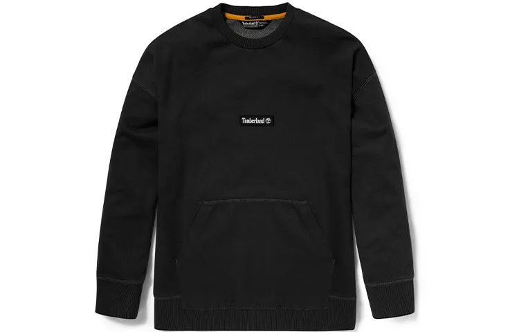 Timberland Sweatshirts Men's Black Crew Neck Moderate Regular