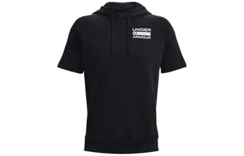 Under Armour Rival Sweatshirts Men's Black Hooded Moderate Regular