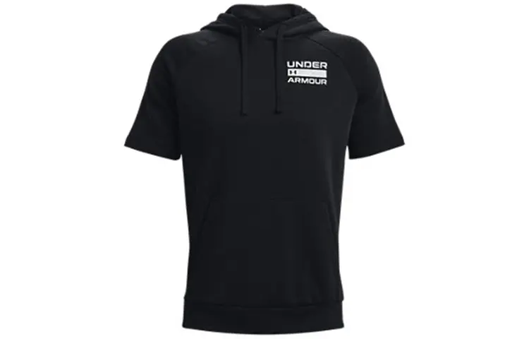 Under Armour Rival Sweatshirts Men's Black Hooded Moderate Regular