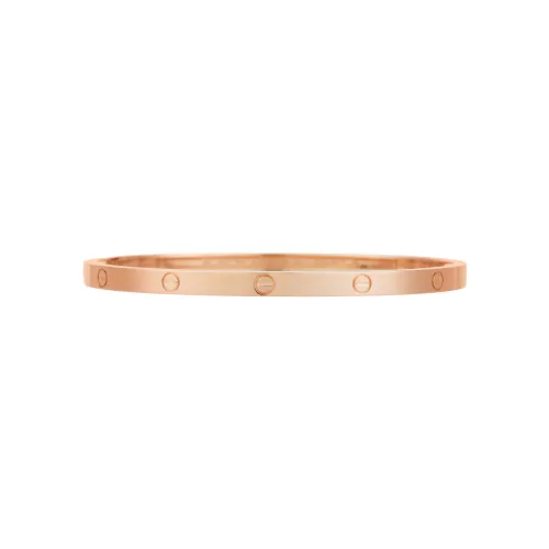 CARTIER LOVE 18K Gold Bangles Women's Rose Gold