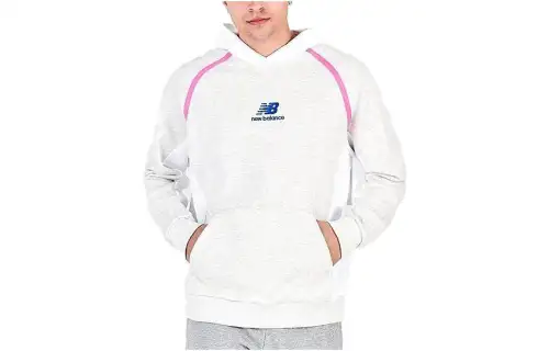 New Balance Sweatshirts Men's White Hooded Moderate Other