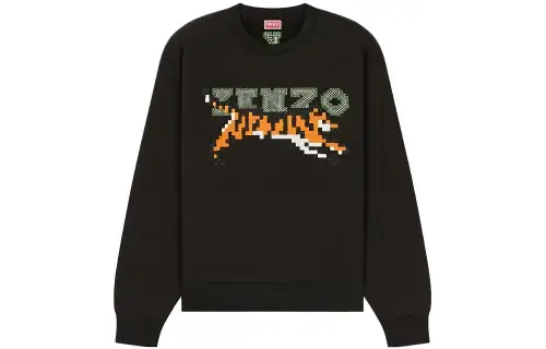 KENZO Sweatshirts Unisex Black Crew Neck Moderate Other
