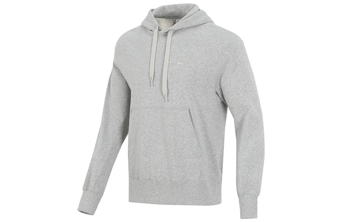 Nike Sweatshirts Men's Light Gray Hooded Moderate Regular