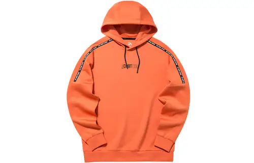 ANTA Variety Training Collection Sweatshirts Men's Orange Hooded Thin Regular