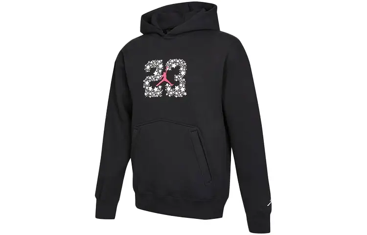 Jordan Sport Sweatshirts Men's Black Hooded Thickened Regular