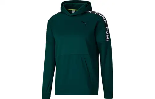 PUMA Sweatshirts Men's Green Hooded Moderate Other