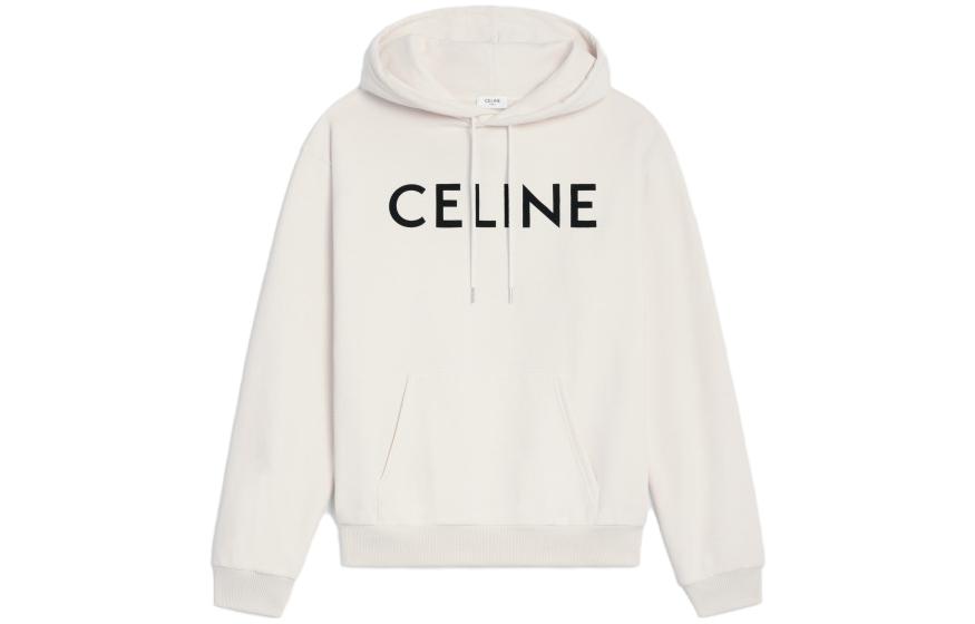CELINE Celine, creamy hoody, long-sleeve