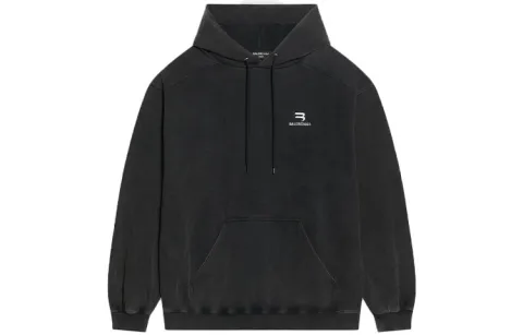 Balenciaga Sweatshirt Loose Fit Men's Black