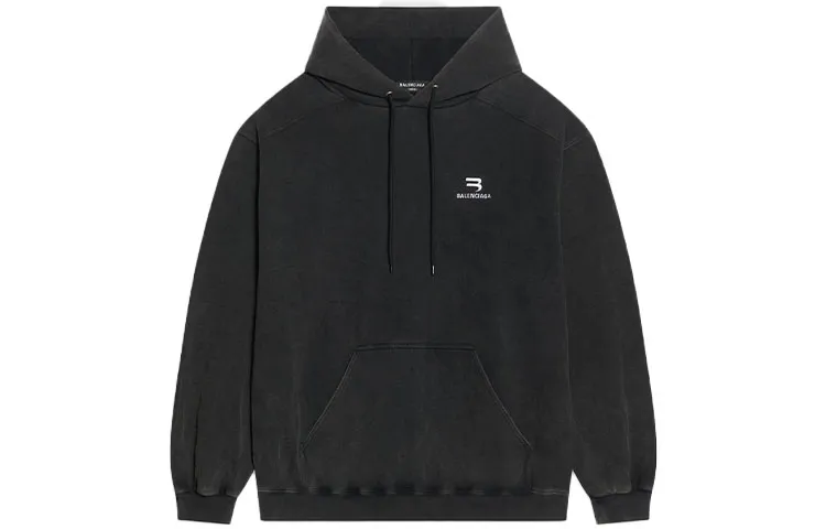Balenciaga Sweatshirt Loose Fit Men's Black